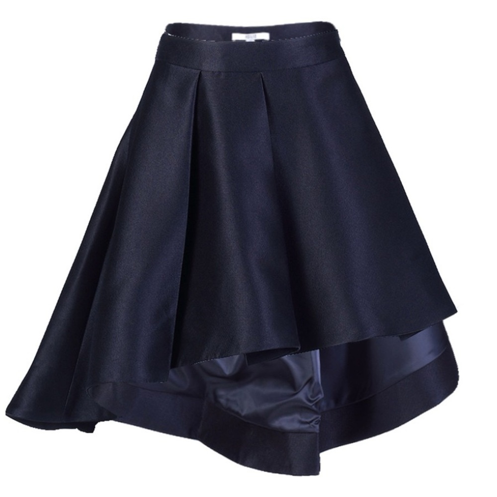 Asilio Blue Mini Skater Skirt Asymmetrical